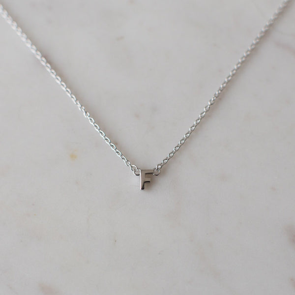 little Letter Necklace | Sterling Silver