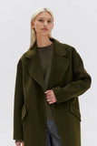 Sadie Single Breasted  Wool Coat | Forest