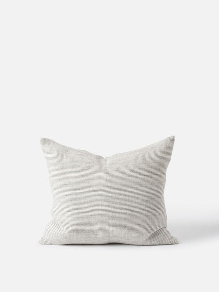 Pinstripe Cushion Cover | Natural/Carbon
