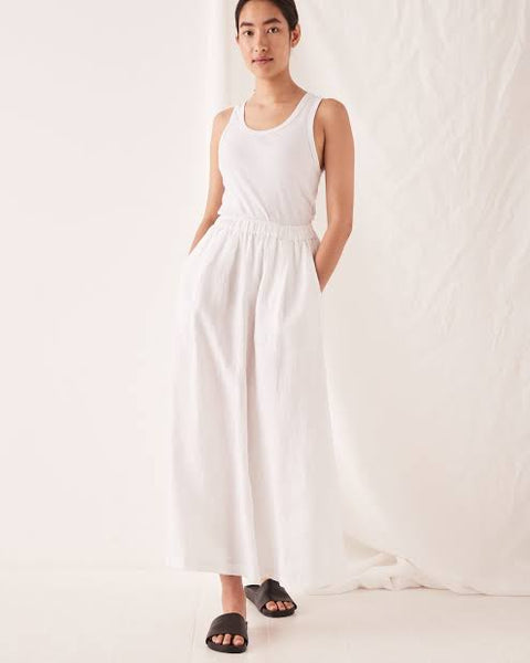 Noma Linen Skirt | White