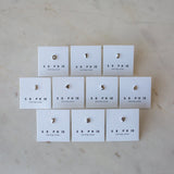 Lucky Number Studs | Silver