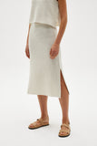Aubrey Knit Skirt | White