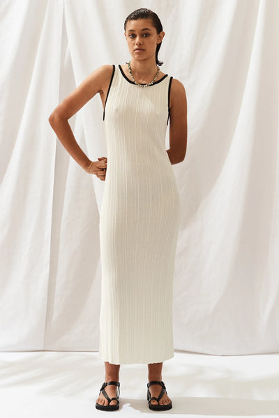 Linnara Dress | White Black