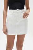 Denim Mini Skirt | Vintage White
