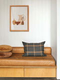 Grid Woven Linen Cushion  | Multi