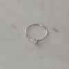 Mini Pearl Ring | Silver